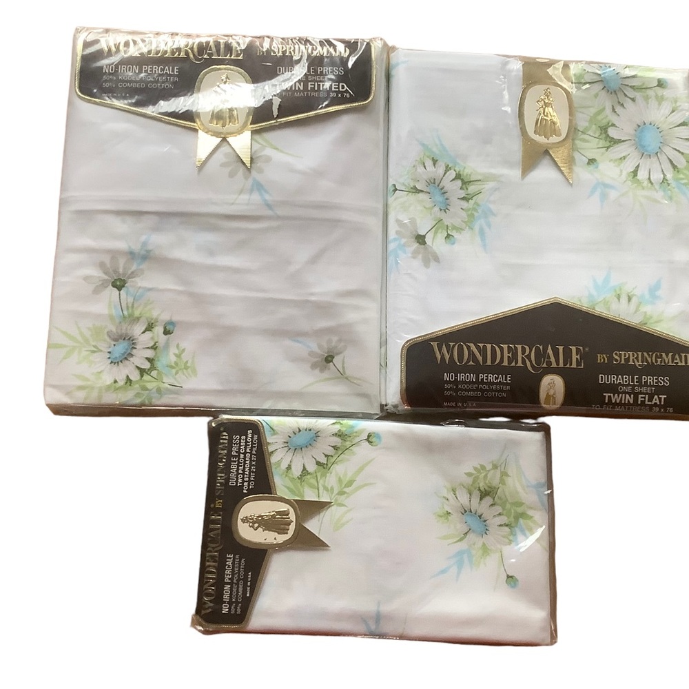Floral Twin Flat Sheet, Fittes Sheet